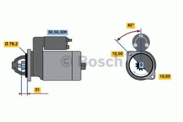 BOSCH 0986014890 Стартер