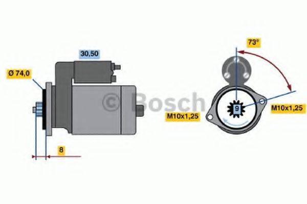 BOSCH 0986015001 Стартер