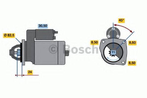 BOSCH 0986015610 Стартер