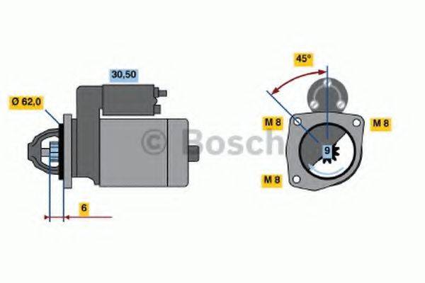 BOSCH 0986016130 Стартер