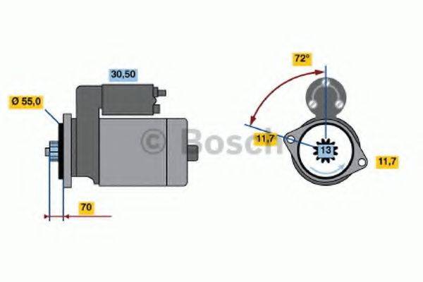 BOSCH 0986016511 Стартер