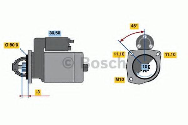 BOSCH 0986016611 Стартер