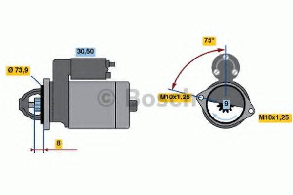 BOSCH 0986017561 Стартер