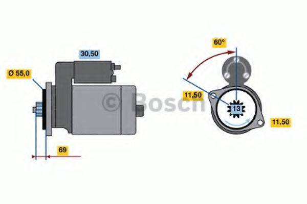 BOSCH 0986017591 Стартер