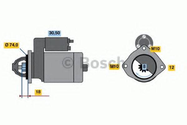 BOSCH 0986018721 Стартер