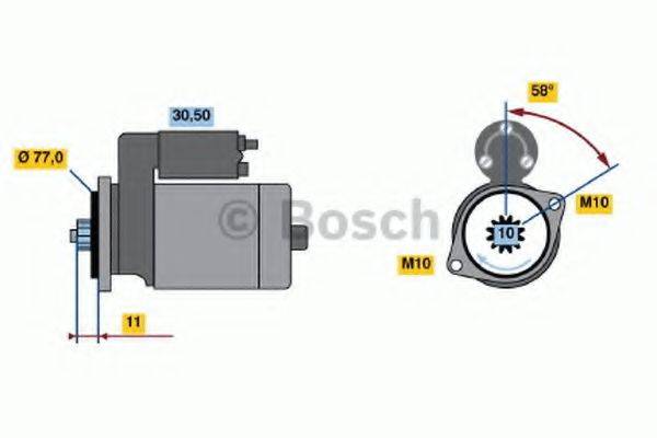 BOSCH 0986018731 Стартер