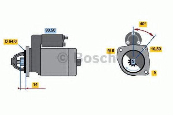 BOSCH 0986019291 Стартер