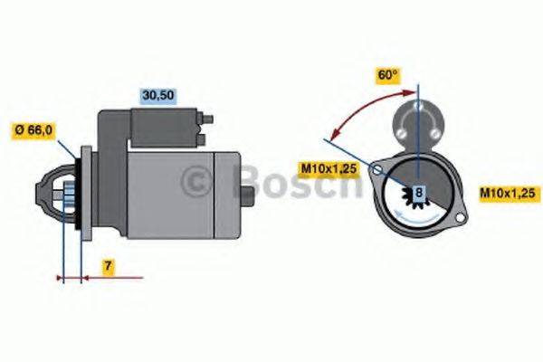 BOSCH 0986020501 Стартер