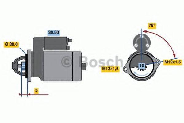 BOSCH 0986020521 Стартер