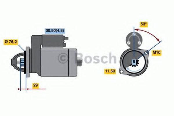 BOSCH 0986021500 Стартер