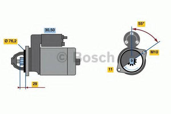 BOSCH 0986022010 Стартер