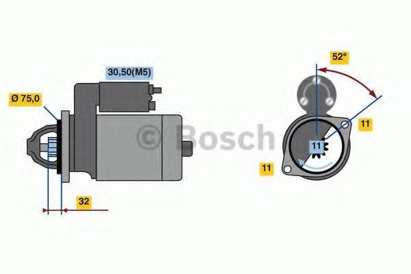 BOSCH 0986023250 Стартер