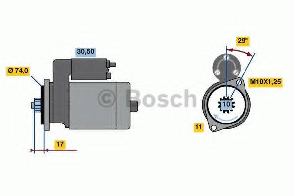 BOSCH 0986023970 Стартер