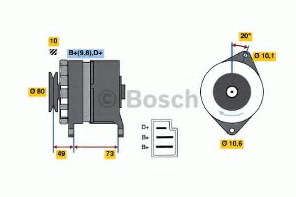 BOSCH 0986030120 Генератор