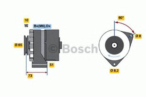 BOSCH 0986030700 Генератор