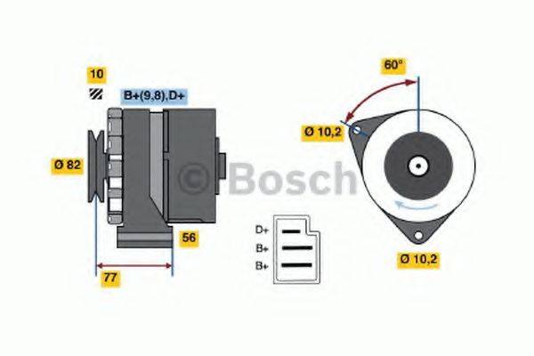 BOSCH 0986030720 Генератор