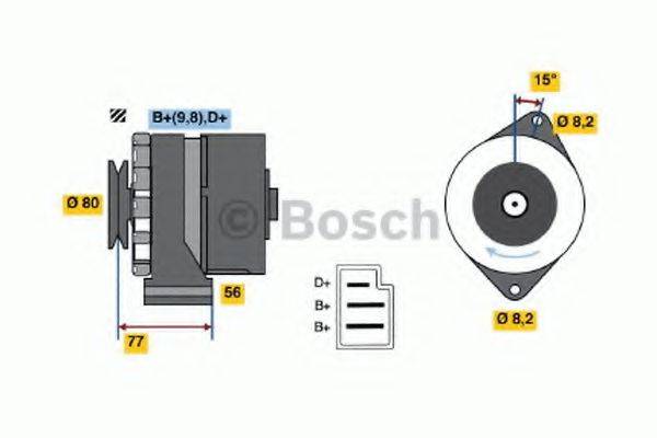 BOSCH 0986030750 Генератор