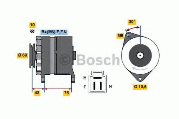 BOSCH 0986032591 Генератор