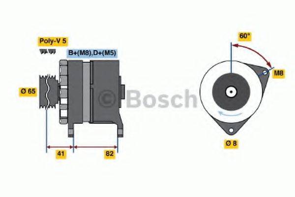 BOSCH 0986033130 Генератор