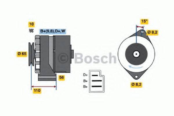 BOSCH 0986033350 Генератор