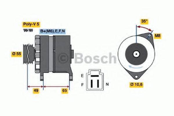 BOSCH 0986034321 Генератор