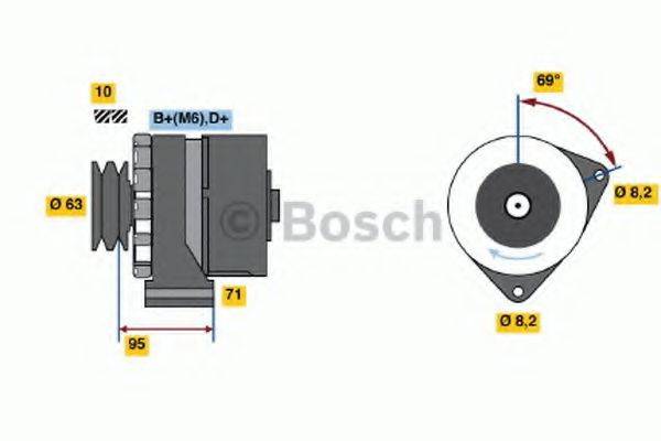 BOSCH 0986034700 Генератор