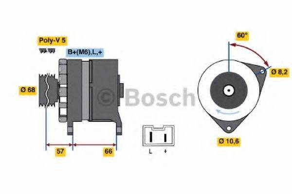 BOSCH 0986034841 Генератор