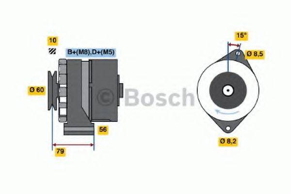 BOSCH 0986035010 Генератор