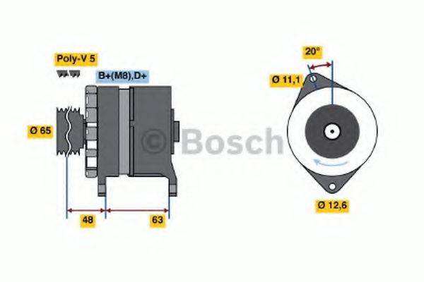 BOSCH 0986035710 Генератор