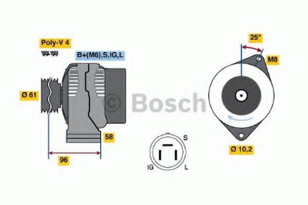 BOSCH 0986035901 Генератор