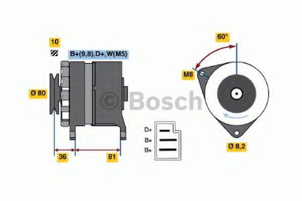 BOSCH 0986036110 Генератор