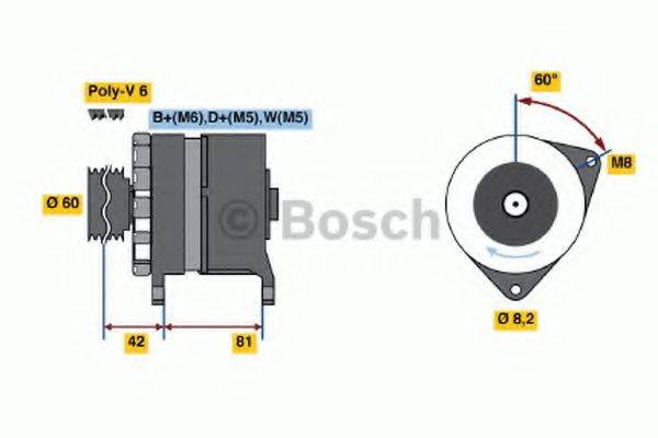 BOSCH 0986036150 Генератор