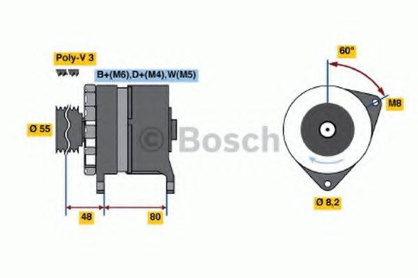 BOSCH 0986036191 Генератор