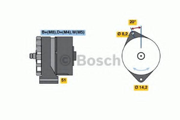 BOSCH 0120489303 Генератор