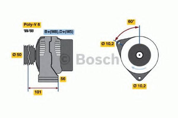 BOSCH 0986037990 Генератор