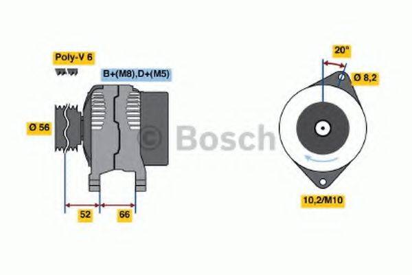 BOSCH 0986038781 Генератор