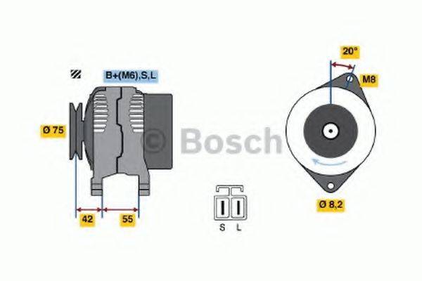 BOSCH 0986040551 Генератор