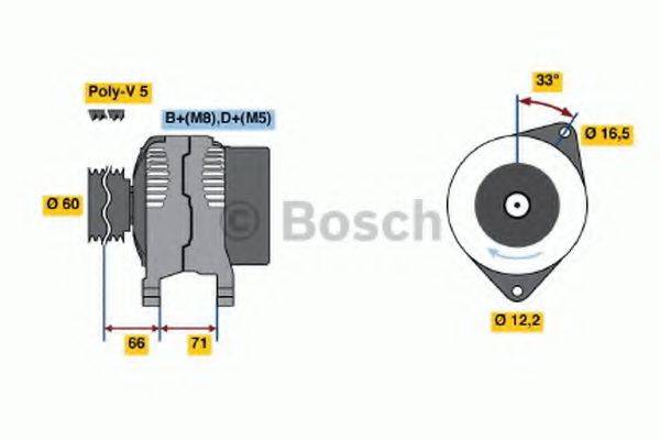 BOSCH 0986040621 Генератор