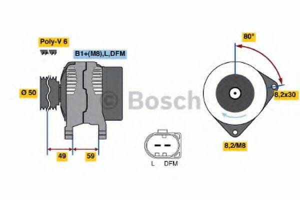 BOSCH 0986042620 Генератор