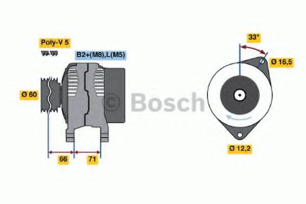 BOSCH 0124325009 Генератор