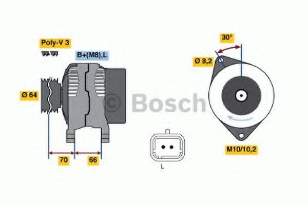 BOSCH 0986042101 Генератор