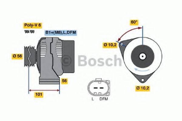 BOSCH 0986042730 Генератор