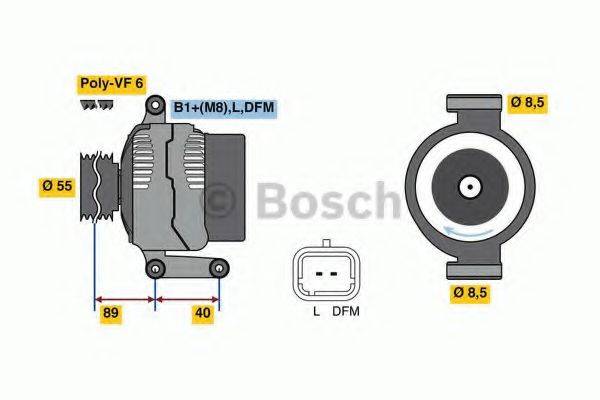 BOSCH 0986042720 Генератор