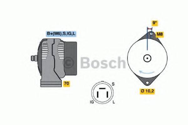 BOSCH 0986043001 Генератор