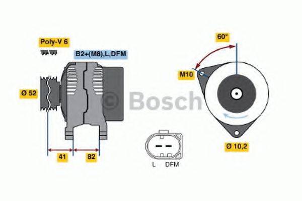 BOSCH 0986043690 Генератор