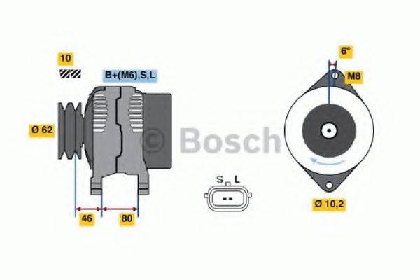 BOSCH 0986044051 Генератор