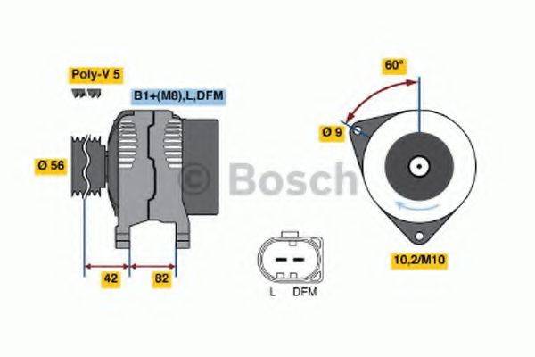 BOSCH 0124325017 Генератор