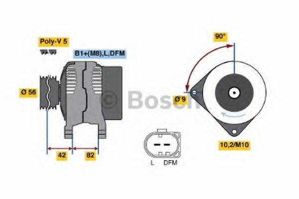 BOSCH 0986044340 Генератор