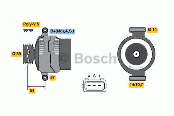 BOSCH 0986044611 Генератор