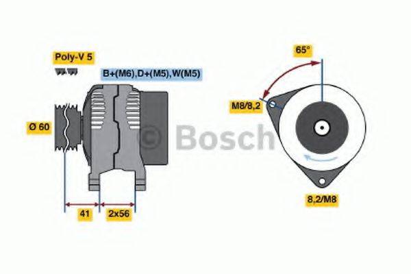 BOSCH 0986044631 Генератор